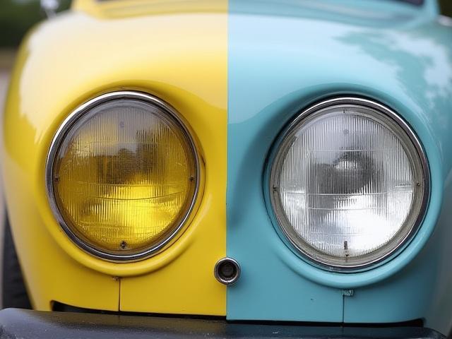 헤드라이트 복원 - 비포 & 애프터