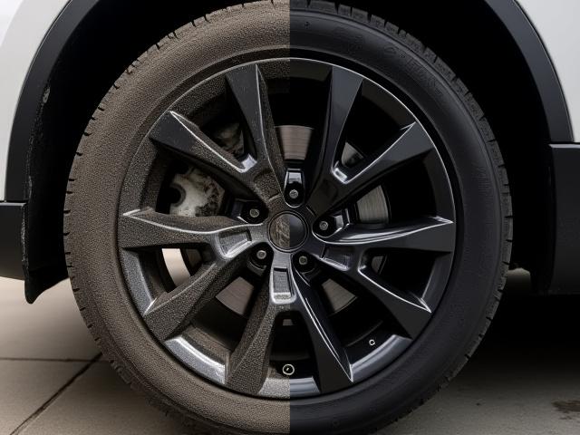 휠 클리닝 - 비포 & 애프터